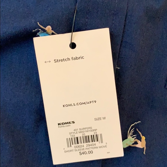 APT. 9 Men’s Button-Down T-Shirt - Picture 7 of 7